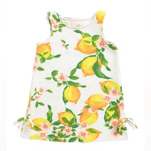 Papagallo Girls Lemon Print Sleeveless Dress